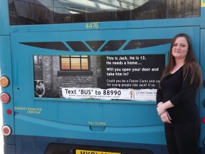 Bus Rear Ad Photo (With Carer)